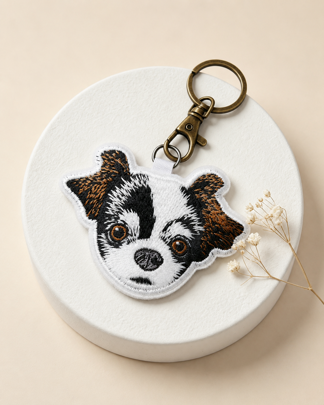 客製化寵物刺繡鑰匙圈