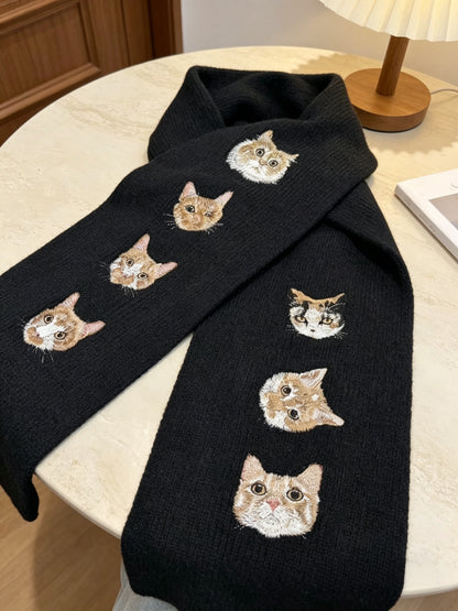 客製化寵物刺繡圍巾