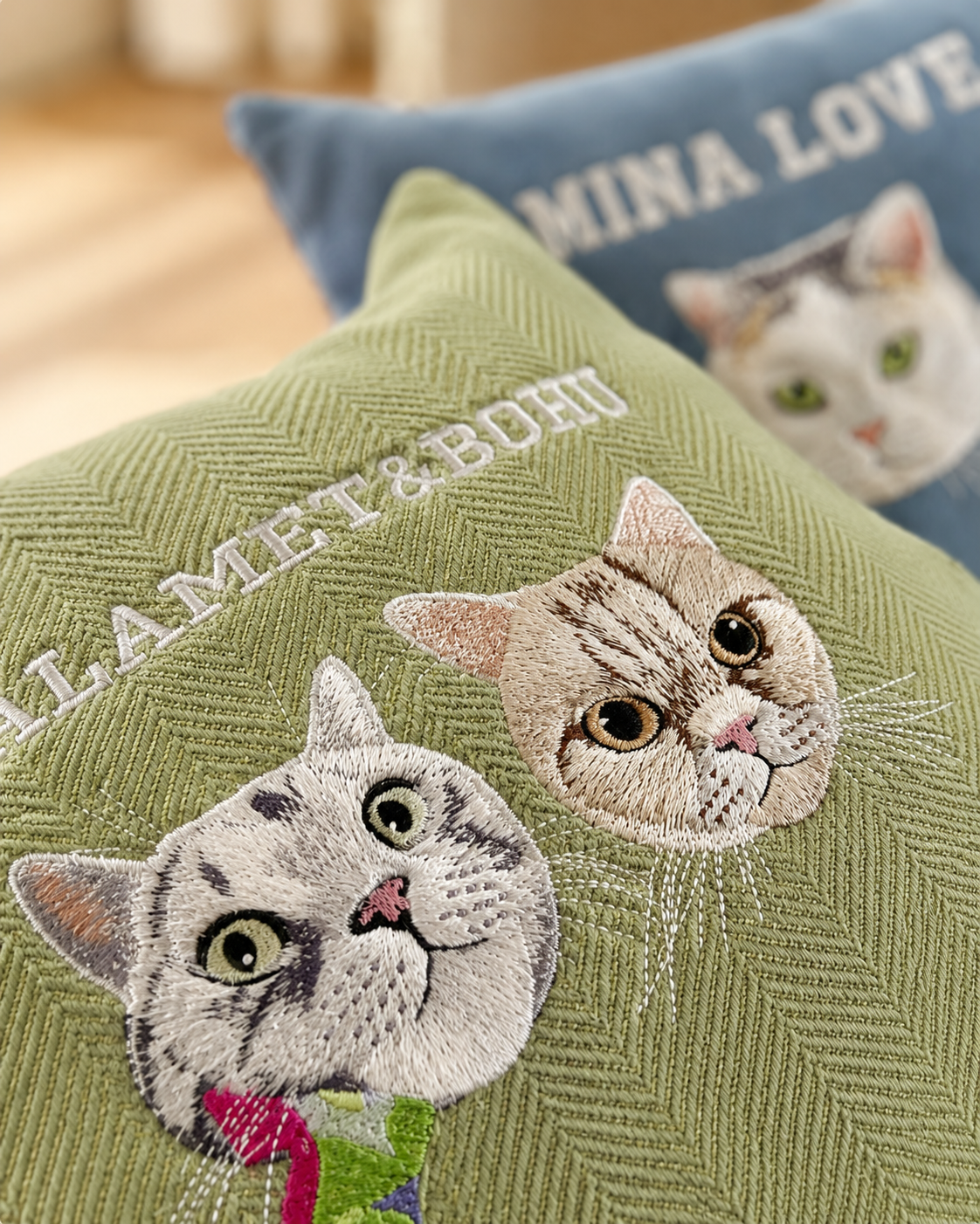 客製化寵物刺繡抱枕