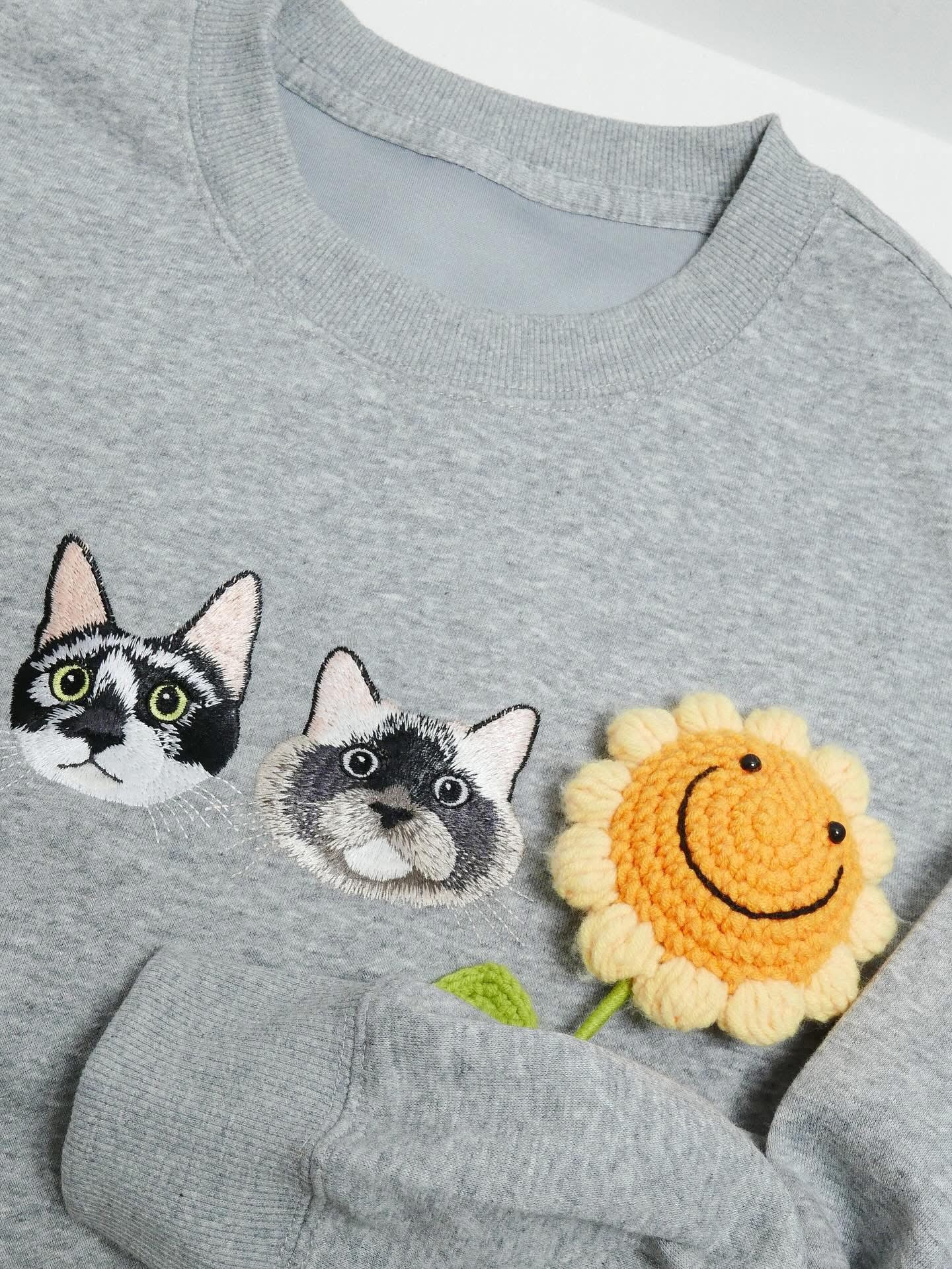 客製化毛孩刺繡大學T