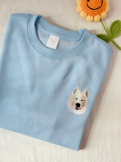 客製化毛孩刺繡大學T