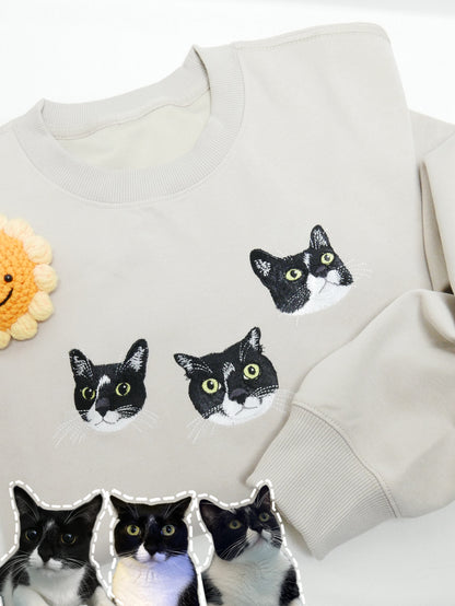 客製化毛孩刺繡大學T