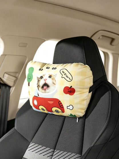 客製汽車頭枕｜可印小孩、狗狗、貓咪照片