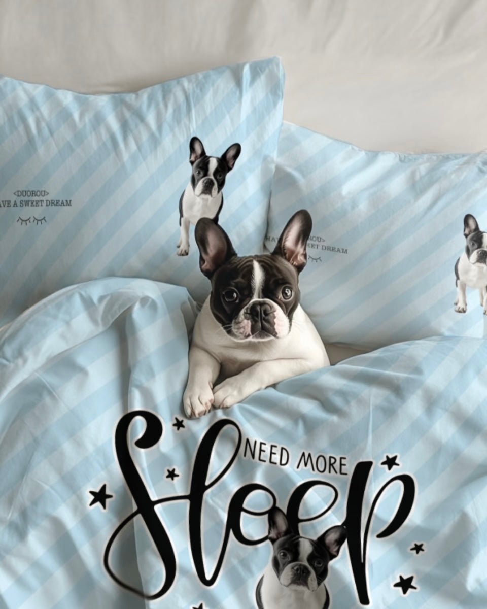 客製化寵物圖案被套枕套（三件套）