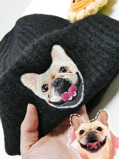 客製化毛孩刺繡毛帽