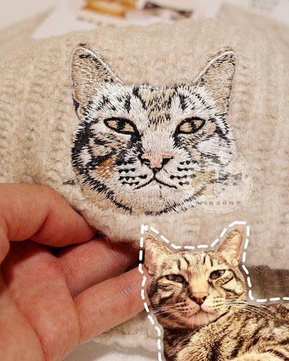 客製化毛孩刺繡毛帽