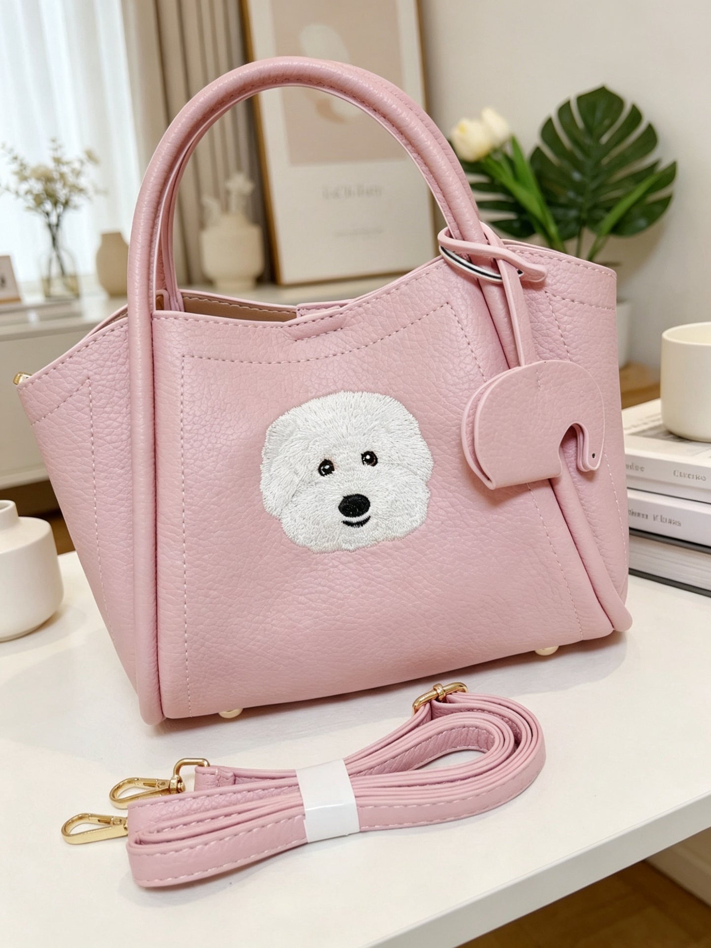 客製化寵物刺繡菜籃子皮包