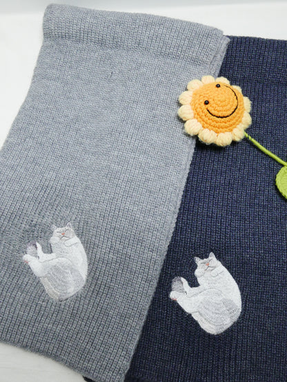 客製化寵物刺繡圍巾