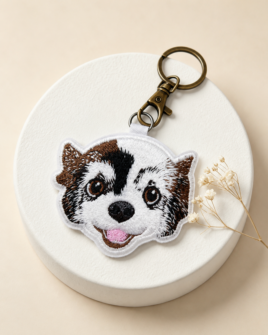 客製化寵物刺繡鑰匙圈