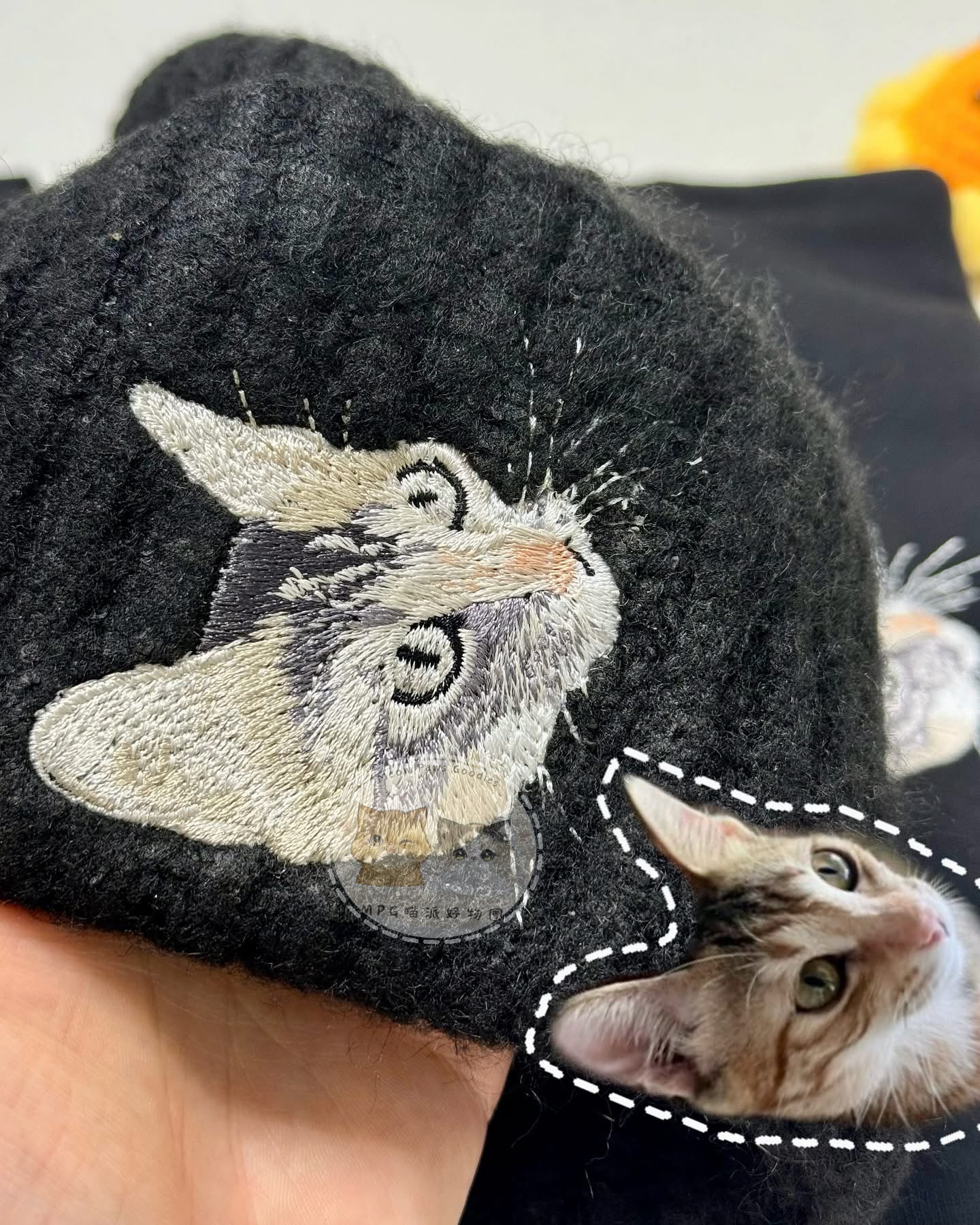 客製化毛孩刺繡毛帽