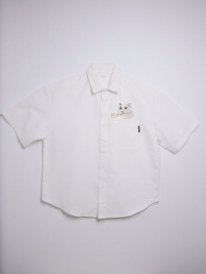 客製化寵物刺繡襯衫 (短袖)