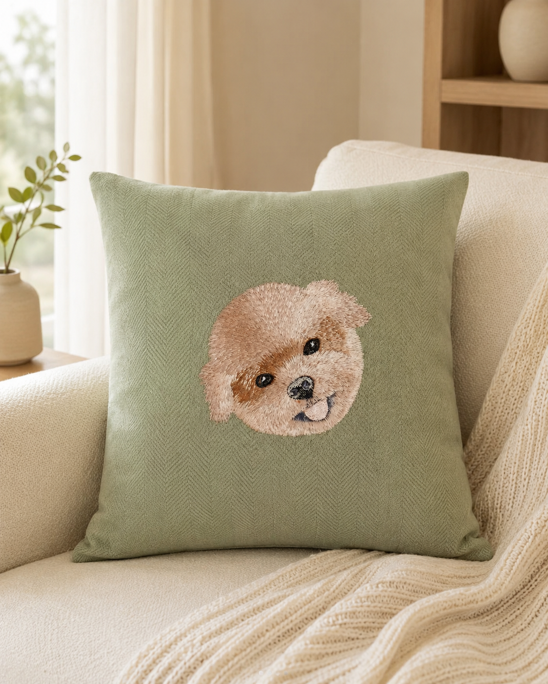 客製化寵物刺繡抱枕