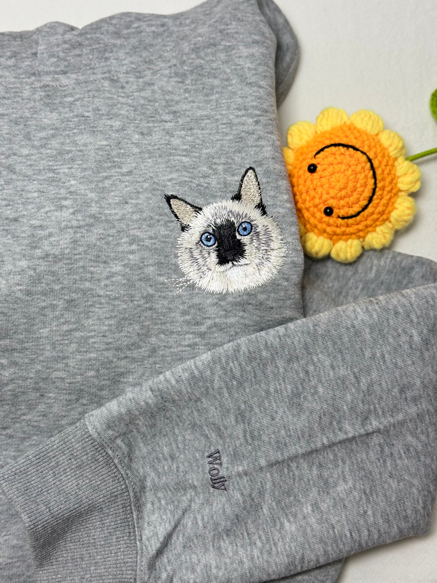 客製化毛孩刺綉大學帽T