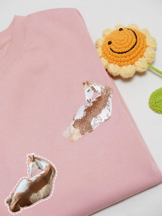 客製化毛孩刺繡大學T