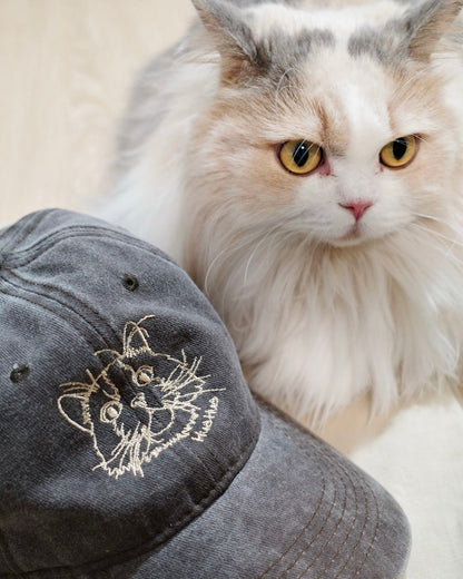 線稿風格寵物刺繡介紹