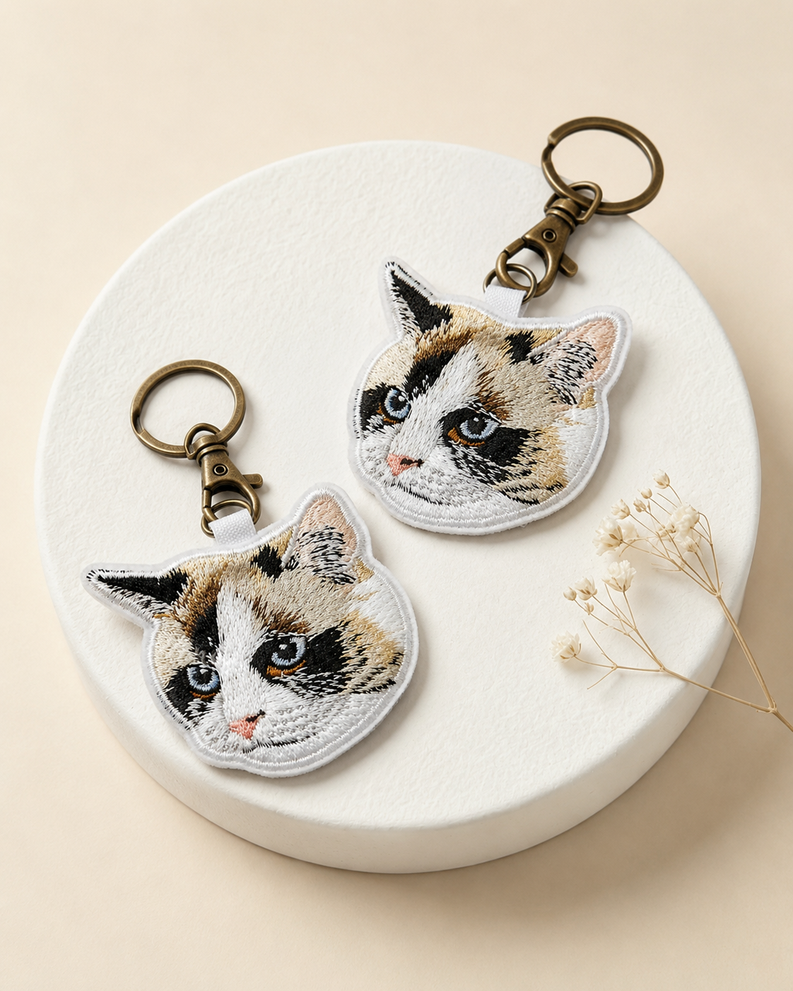 客製化寵物刺繡鑰匙圈