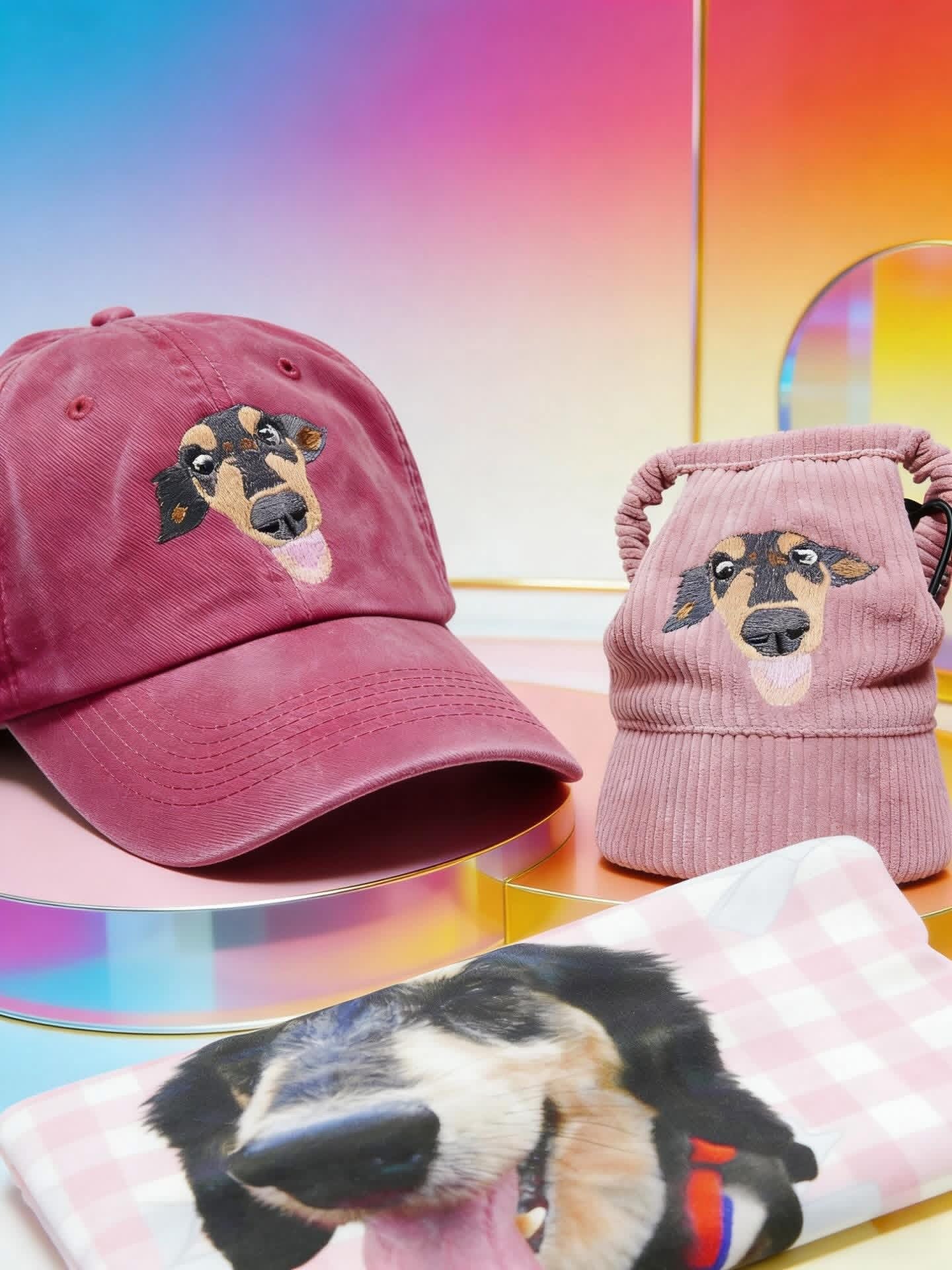 客製化寵物刺繡棒球帽