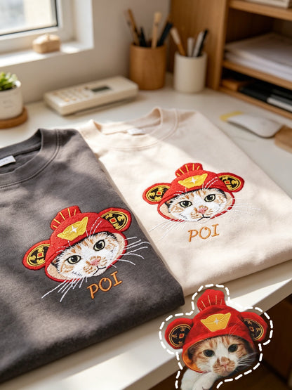 客製化寵物刺繡T恤短袖