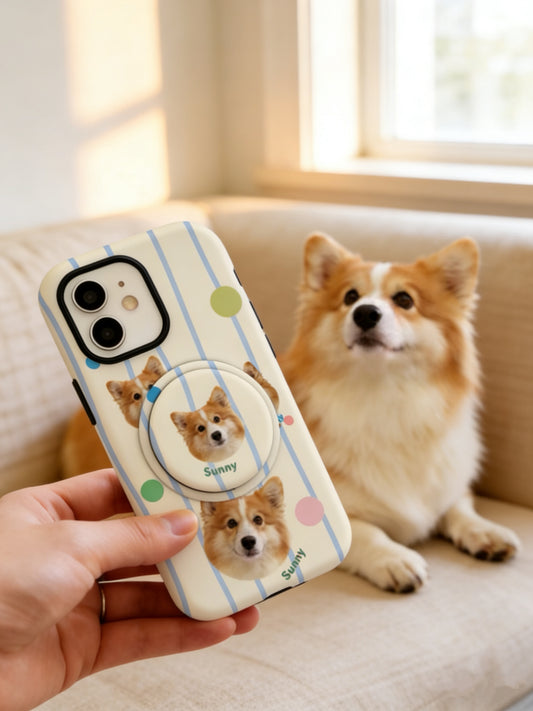來圖客製化毛孩圖案蘋果手機殼