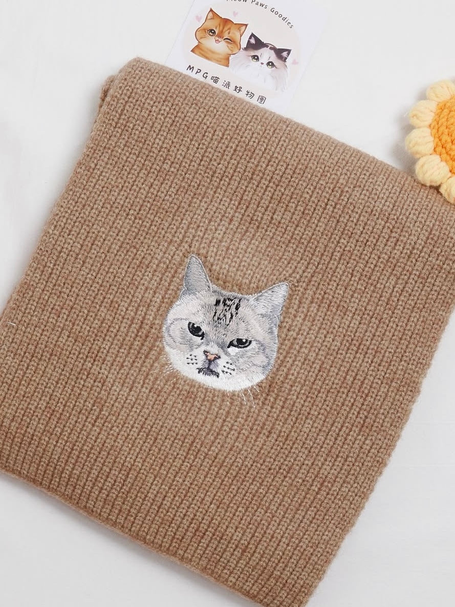 客製化寵物刺繡圍巾