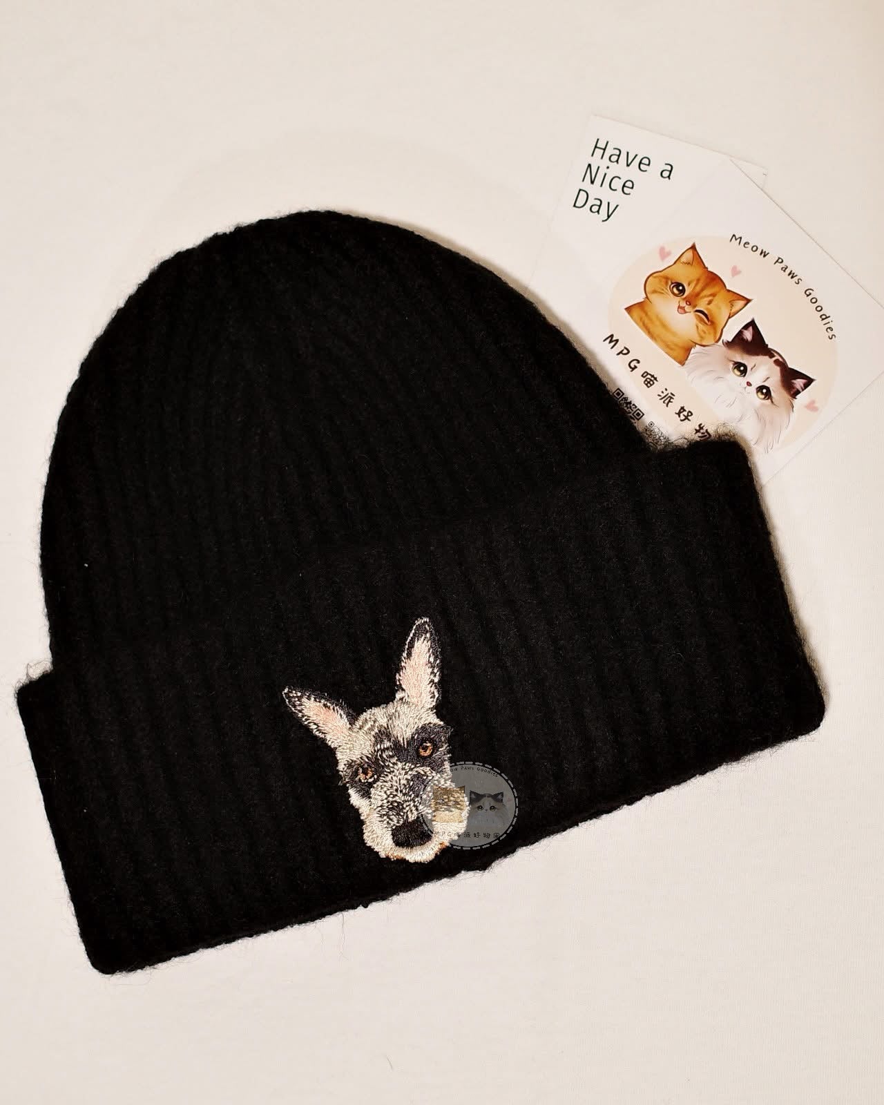 客製化毛孩刺繡毛帽