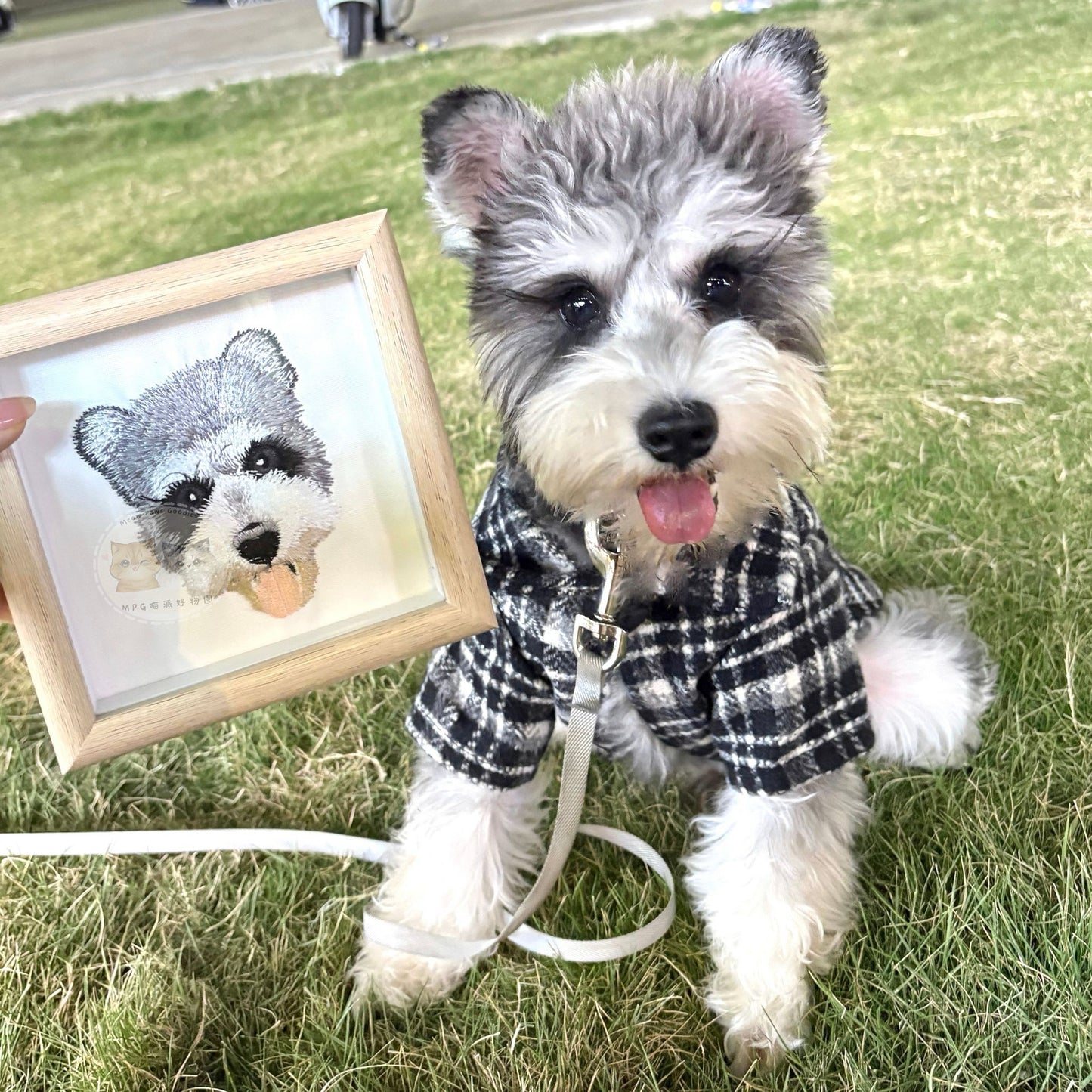客製化毛孩刺繡相框