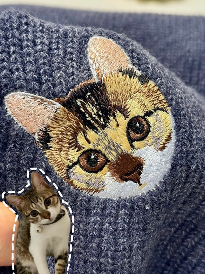 客製化寵物刺繡圍巾