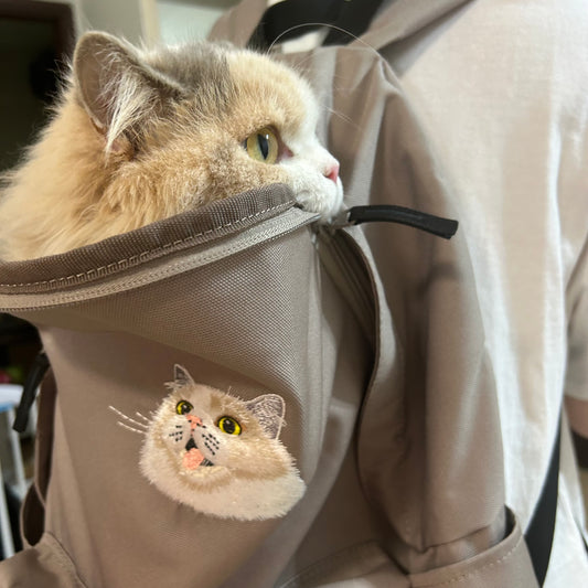 客製化寵物刺繡後背包
