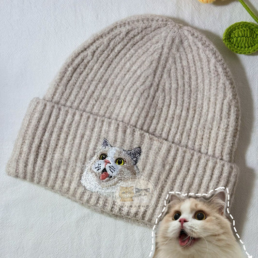 客製化毛孩刺繡毛帽