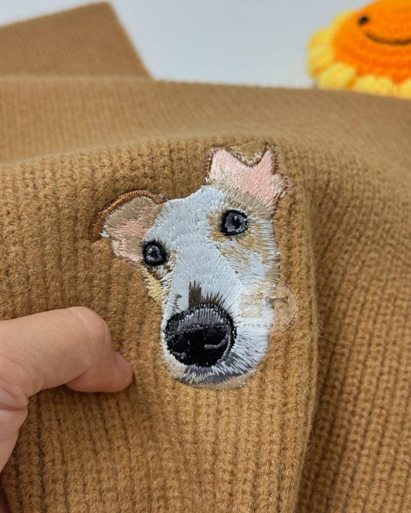 客製化寵物刺繡圍巾