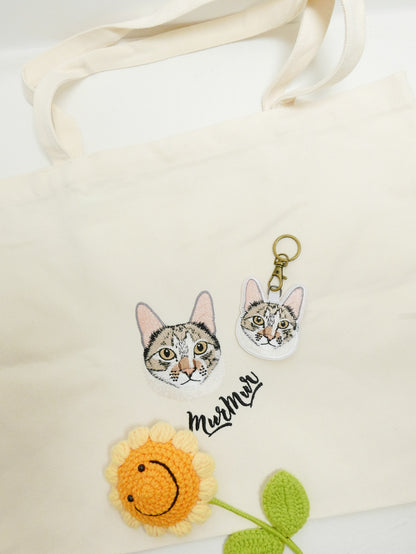 客製化寵物刺繡帆布包