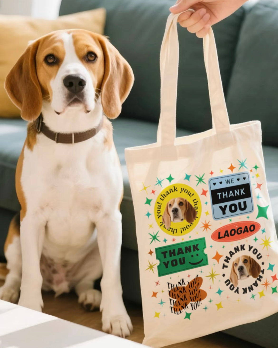 客製印刷帆布包｜可印狗狗貓咪照片