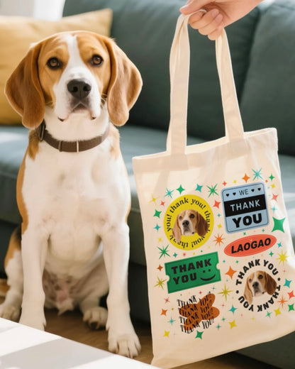 客製印刷帆布包｜可印狗狗貓咪照片