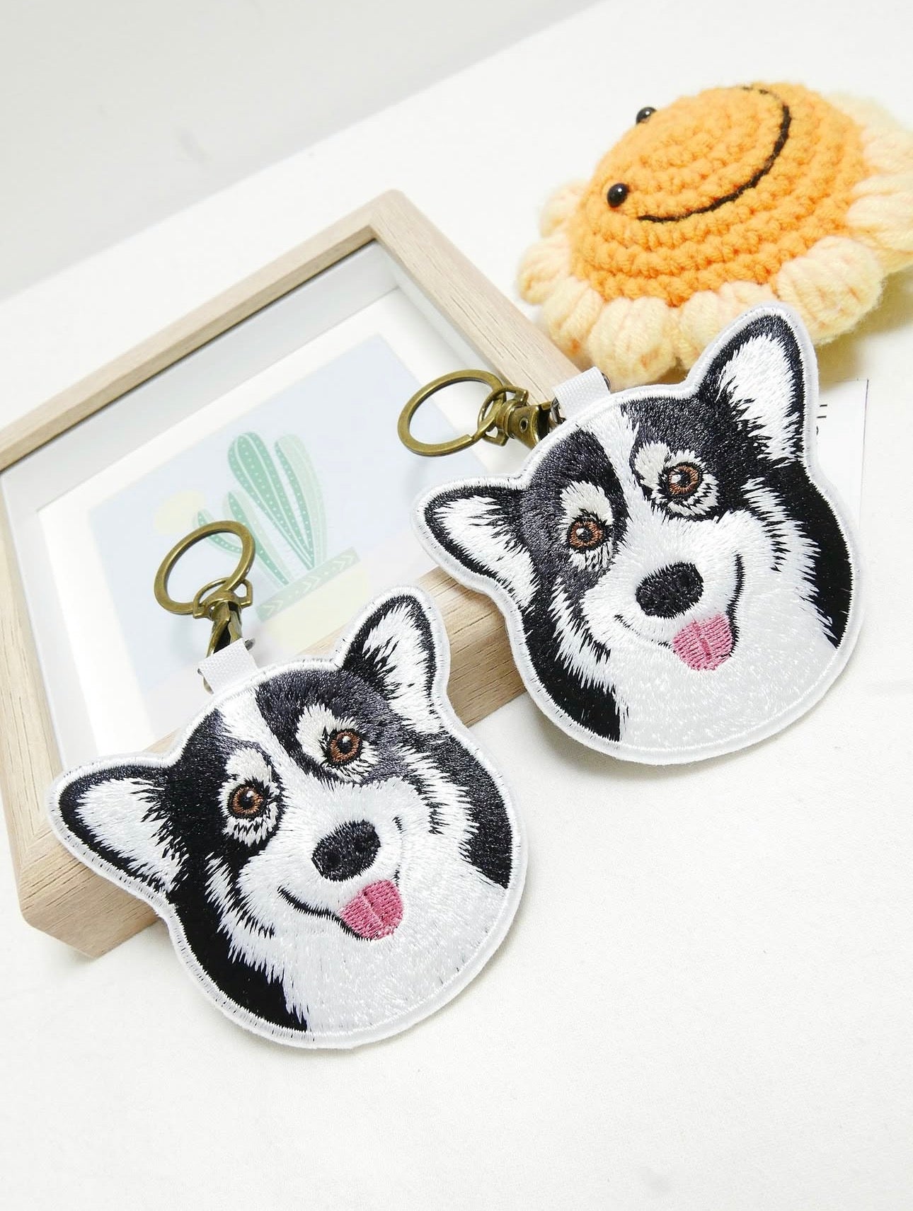 客製化寵物刺繡鑰匙圈