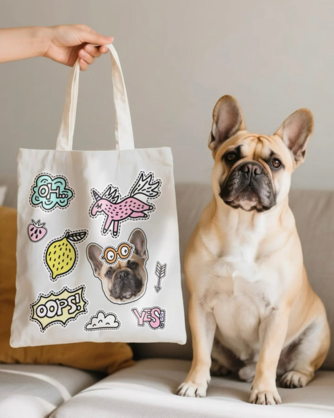 客製印刷帆布包｜可印狗狗貓咪照片