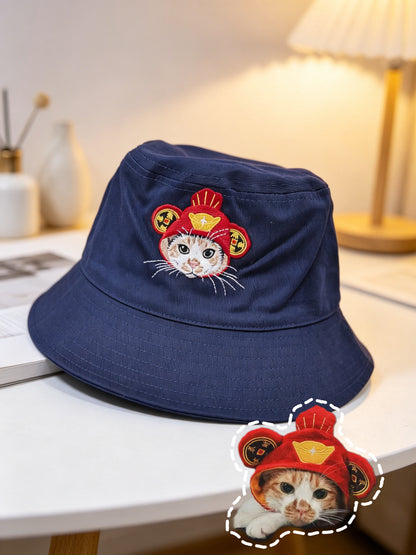 客製化寵物刺繡漁夫帽
