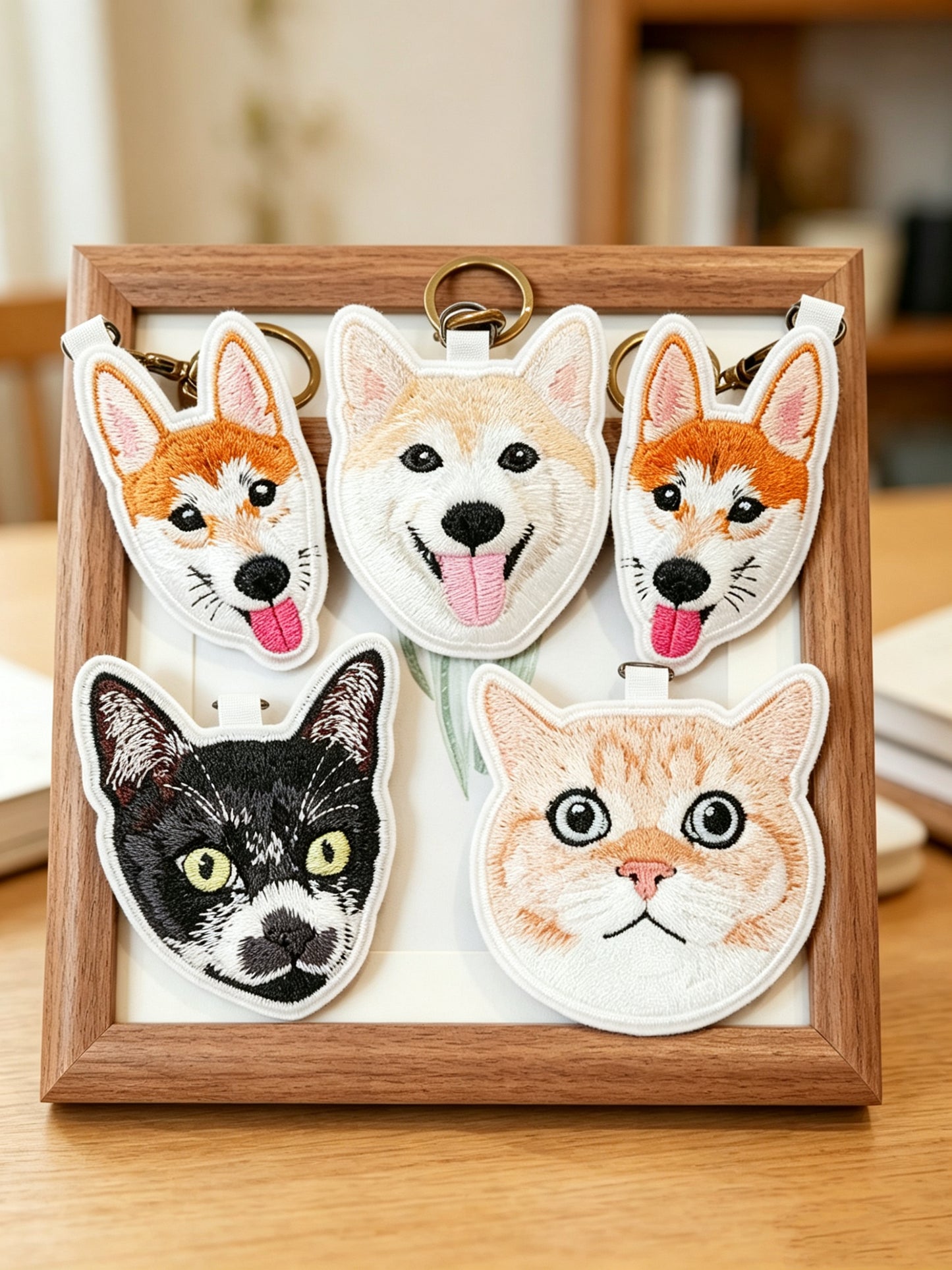 客製化寵物刺繡鑰匙圈