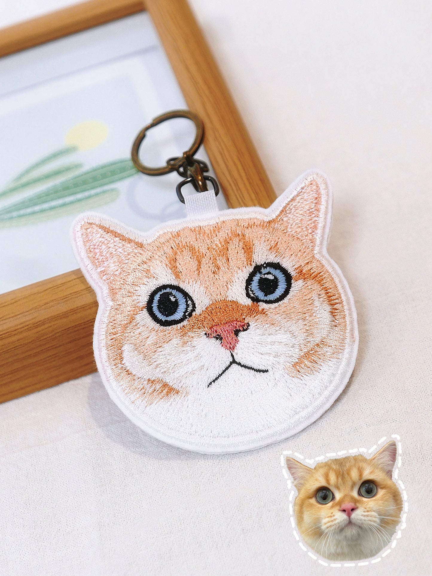 客製化寵物刺繡鑰匙圈