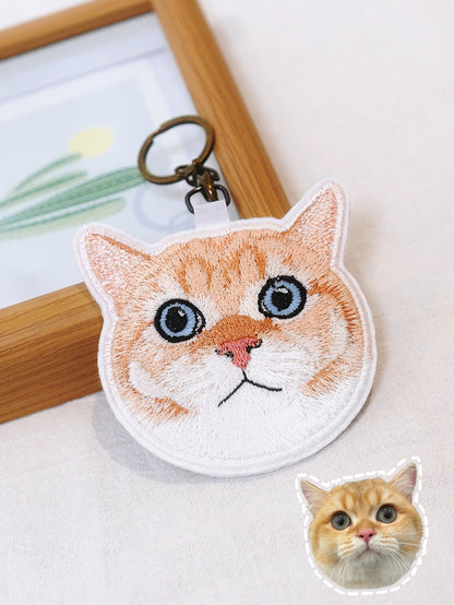 客製化寵物刺繡鑰匙圈