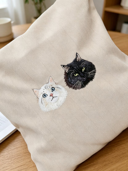 客製化寵物刺繡抱枕