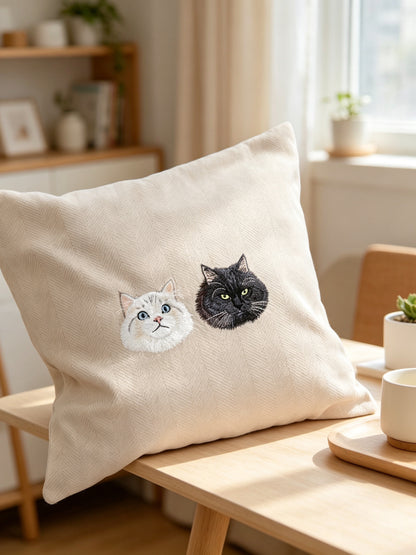 客製化寵物刺繡抱枕