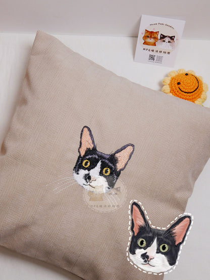客製化寵物刺繡抱枕