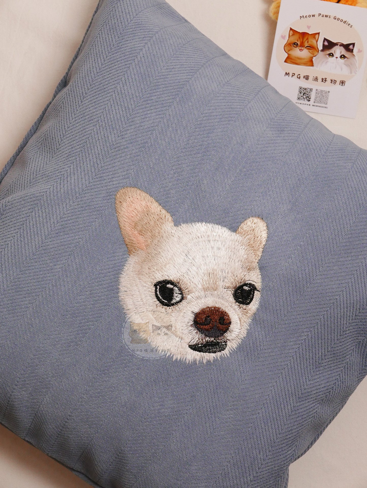 客製化寵物刺繡抱枕