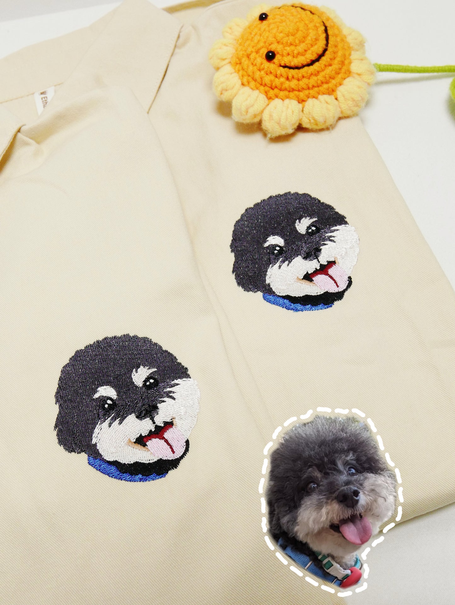 客製化寵物刺繡襯衫（長袖）