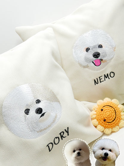 客製化寵物刺繡抱枕