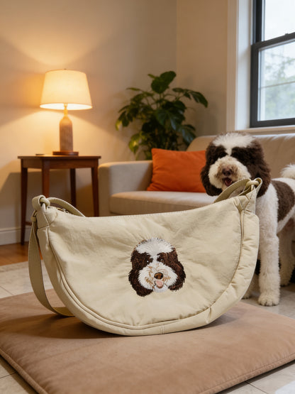 客製化寵物刺繡餃子包
