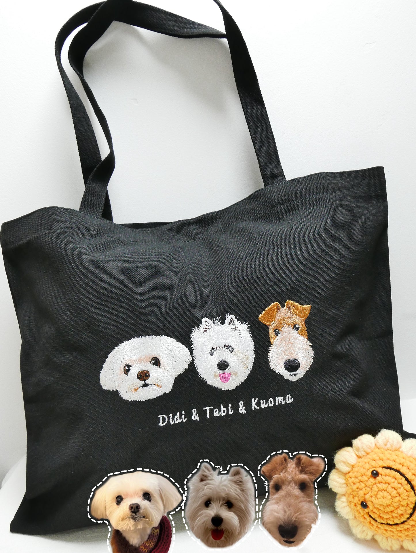 客製化寵物刺繡帆布包