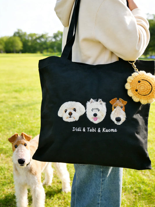 客製化寵物刺繡帆布包