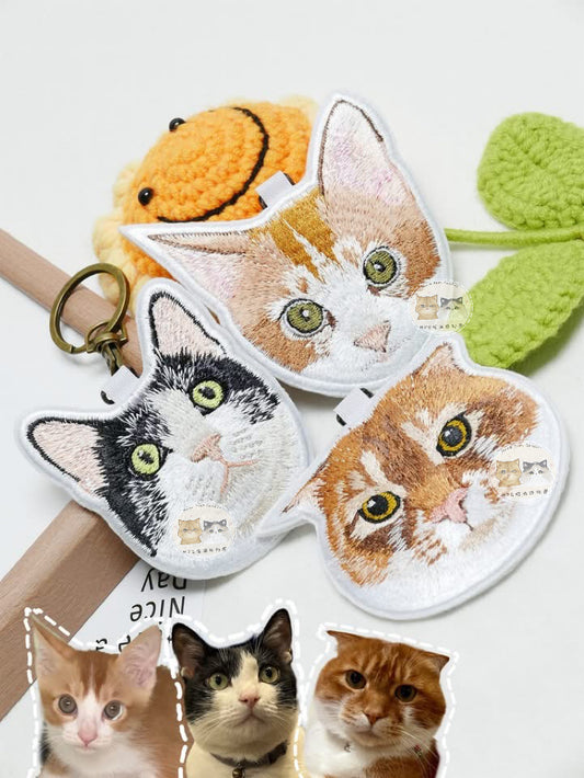 客製化寵物刺繡鑰匙圈