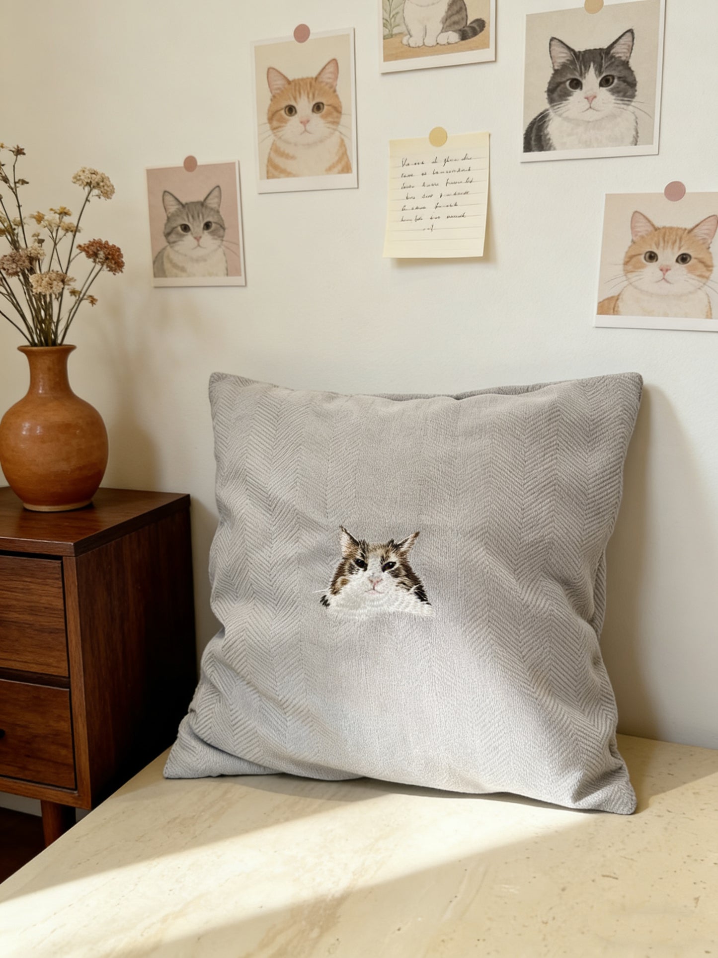 客製化寵物刺繡抱枕